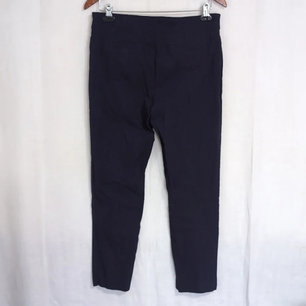 Valerie Stevens Navy Blue Pull-On Ankle Pants Size 10 - Picture 4 of 5